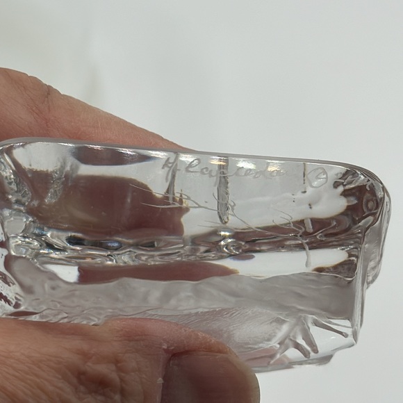 Crystal Rabbit Paperweight Capredoni signed Handmade in England - Picture 5 of 5